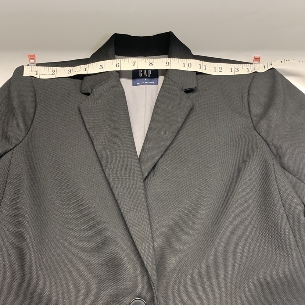 Gap Classic Blazer Lightweight Jacket Black Size 6 - Picture 9 of 13
